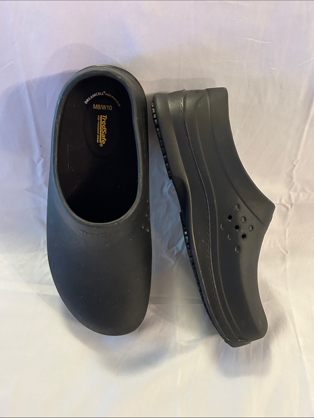 Unisex Black Slip-On Work Clog
